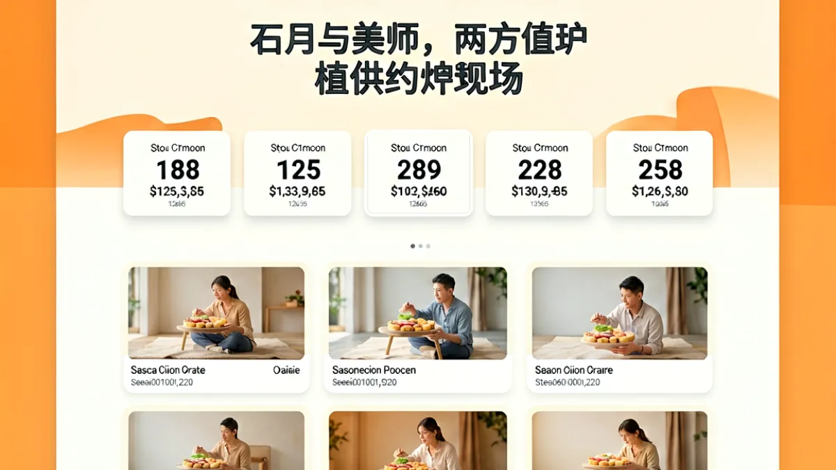 禁 满天 堂 官方 网站首页示意图，暖橙色调导航界面，展示多个内容入口卡片和数据指标横条